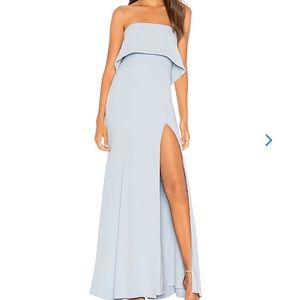 Lovers + Friends Tia Gown - Baby Blue, Strapless